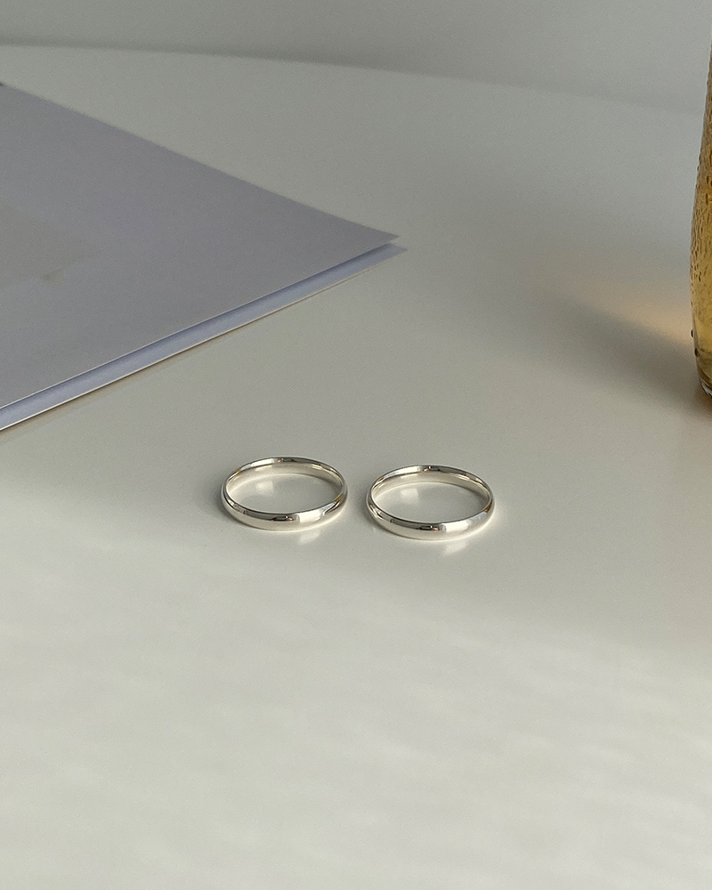 3mm(0.5D)엥게이지 실버링(silver925)